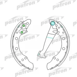 Колодки барабанные к-кт