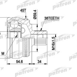 ШРУС наружный передний