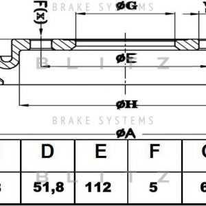 Диск тормозной передний вентилируемый