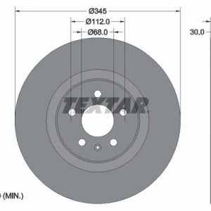 Диск тормозной передний вентилируемый