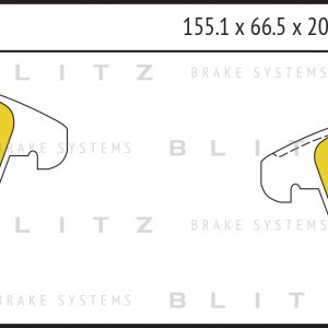 Колодки тормозные передние к-кт