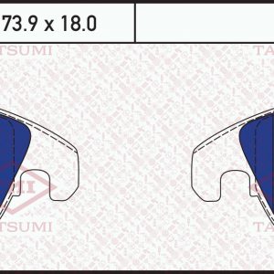 Колодки тормозные передние к-кт