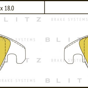 Колодки тормозные передние к-кт