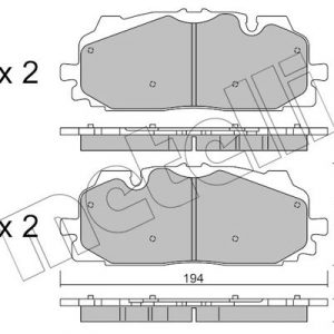 Колодки тормозные передние к-кт