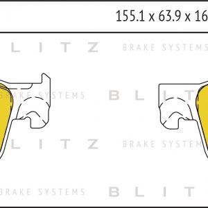 Колодки тормозные передние к-кт