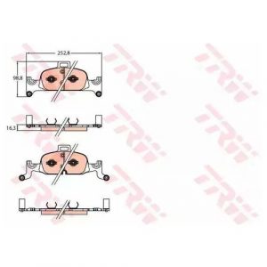 Колодки тормозные передние к-кт
