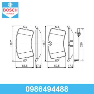 Колодки тормозные задние дисковые к-кт