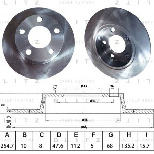 Диск тормозной задний