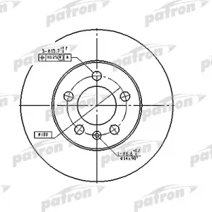Диск тормозной передний вентилируемый