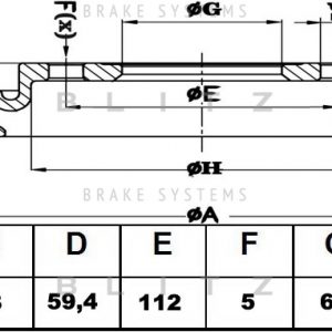 Диск тормозной передний вентилируемый