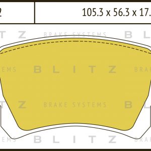 Колодки тормозные задние дисковые к-кт