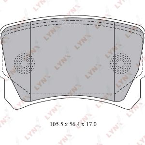 Колодки тормозные задние дисковые к-кт
