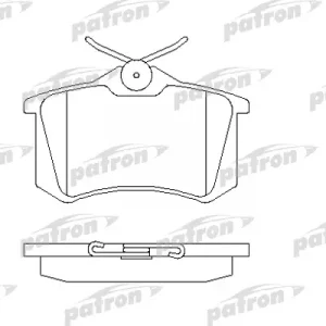 Колодки тормозные задние дисковые к-кт