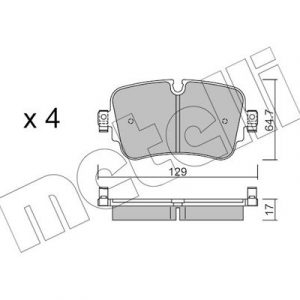 Колодки тормозные задние дисковые к-кт