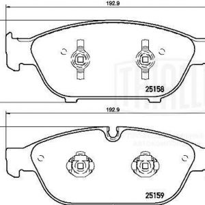 Колодки тормозные передние к-кт