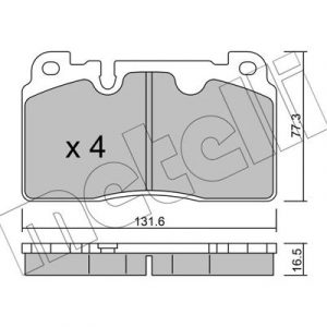 Колодки тормозные передние к-кт