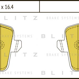 Колодки тормозные задние дисковые к-кт