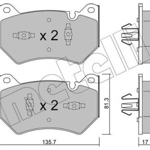 Колодки тормозные передние к-кт