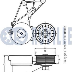 Натяжитель ремня