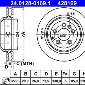 Диск тормозной задний