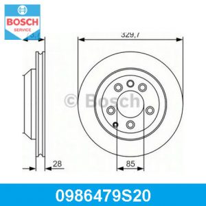 Диск тормозной задний