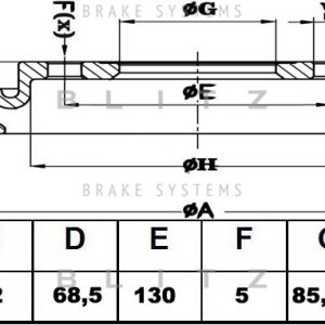 Диск тормозной передний вентилируемый правый