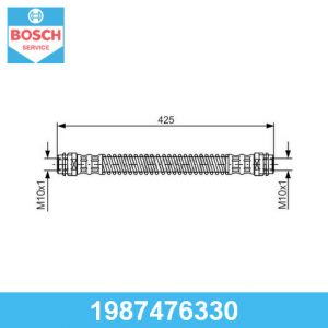 Шланг тормозной задний