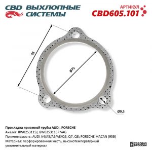 Прокладка приемной трубы глушителя