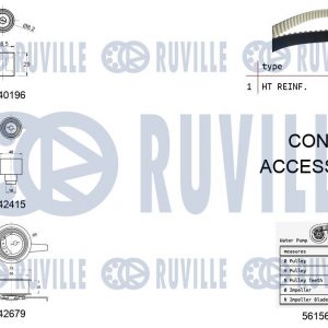 Насос водяной (помпа) + к-кт ремня ГРМ