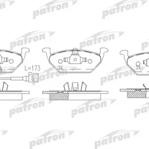 Колодки тормозные передние к-кт