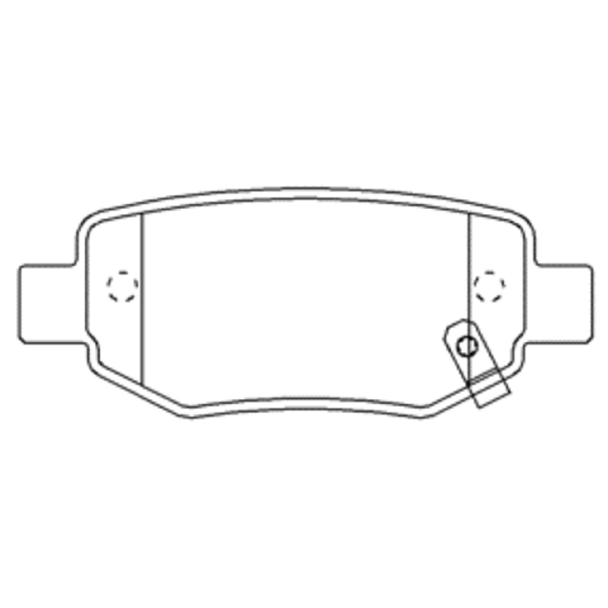 Колодки тормозные задние дисковые к-кт