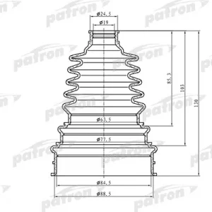 Пыльник ШРУСа наруж (к-кт)