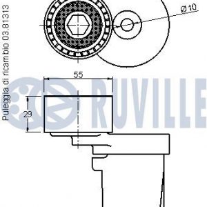 Ролик-натяжитель ручейкового ремня