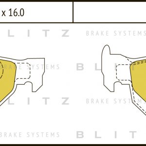 Колодки тормозные задние дисковые к-кт