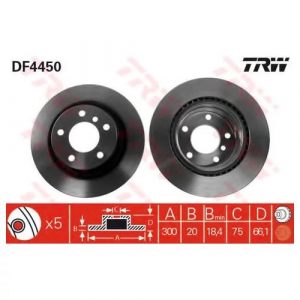 Диск тормозной задний