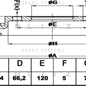 Диск тормозной задний