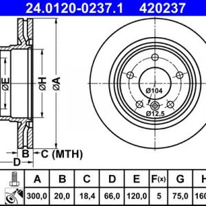 Диск тормозной задний