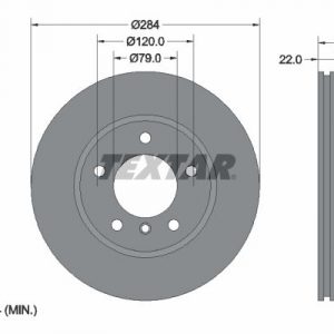 Диск тормозной передний вентилируемый