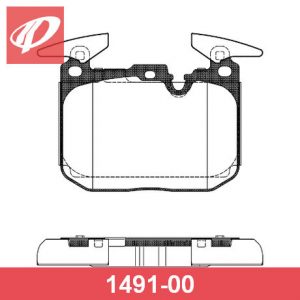 Колодки тормозные передние к-кт