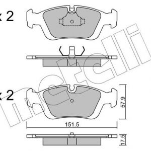 Колодки тормозные передние к-кт