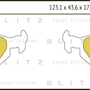 Колодки тормозные задние дисковые к-кт