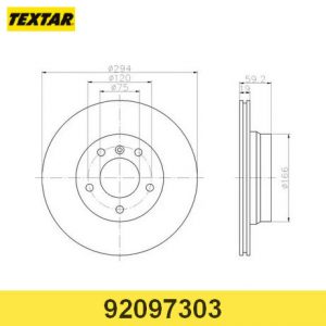 Диск тормозной задний