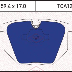 Колодки тормозные задние дисковые к-кт