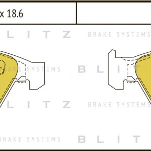 Колодки тормозные передние к-кт