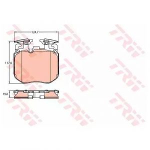 Колодки тормозные передние к-кт