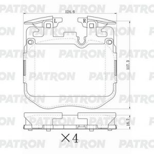 Колодки тормозные передние к-кт