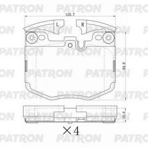Колодки тормозные передние к-кт