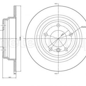 Диск тормозной задний