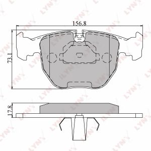 Колодки тормозные передние к-кт