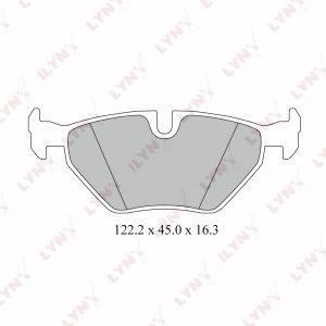 Колодки тормозные задние дисковые к-кт